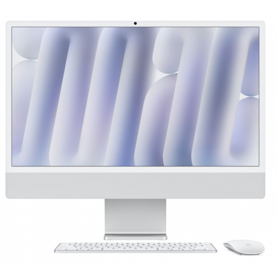 iMac 24 cale: M4 8/8, 16GB, 256GB SSD - Srebrny