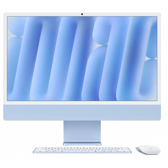 iMac 24 cale: M4 8/8, 16GB, 256GB SSD - Niebieski