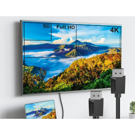 Kabel displayport DP 1.2 ultra HD 4k 3m 