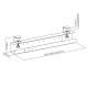 Organizer podbiurkowy na kable, MC-333 max 5kg