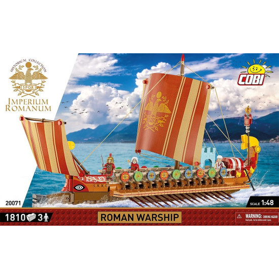 Klocki Imperium Romanum - Okręt wojenny 1810 klocków