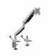 Uchwyt biurkowy gazowy do 1 monitora LED/LCD 17-45 cali L-35HD 1-15KG 1xUSB-A 1xUSB-C 3.0 HEAVY DUTY 
