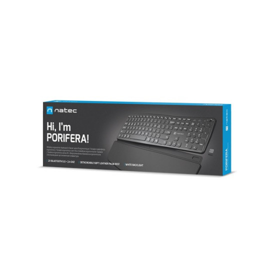 Klawiatura Porifera US bezprzewodowa Bluetooth + 2.4GHZ 