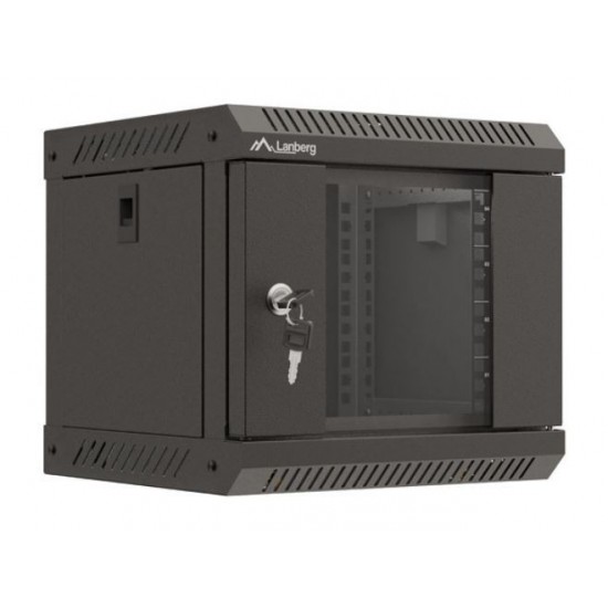 Szafa instalacyjna rack wisząca 10 cali 4U 300x300 czarna 