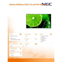 Monitor MultiSync E328-2 32 cale FHD 400cd/m2 16/7 