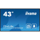 Monitor 43 LH4360UHS-B2A 24/7, 500cd, 4K, VA, Wifi, 6.5ms, 3xHDMI, 2xUSBR, J45, RS-232C