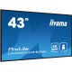 Monitor 43 LH4360UHS-B2A 24/7, 500cd, 4K, VA, Wifi, 6.5ms, 3xHDMI, 2xUSBR, J45, RS-232C