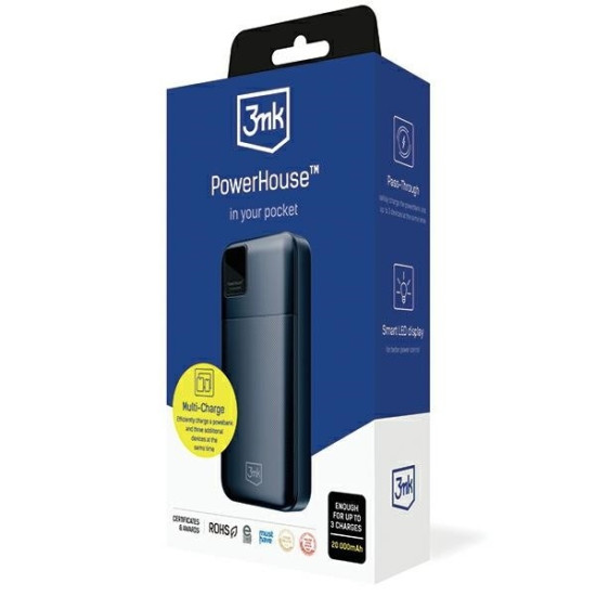 Powerbank 20000mAh Multi Charge QC+PD PowerHouse 