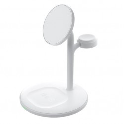 MagScape Ładowarka Indukcyjna 3w1 MagSafe magnetyczna Biała 