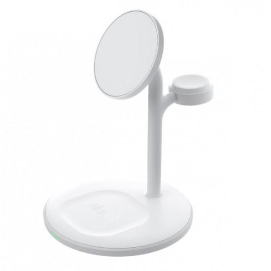 MagScape Ładowarka Indukcyjna 3w1 MagSafe magnetyczna Biała 