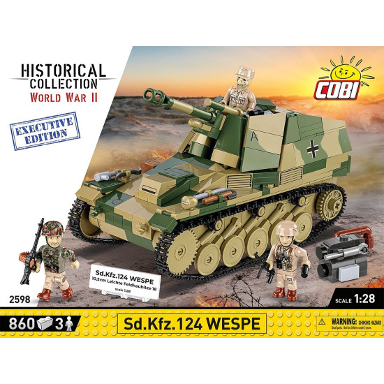 Klocki SD.KFZ.124 Wespe 860 klocków