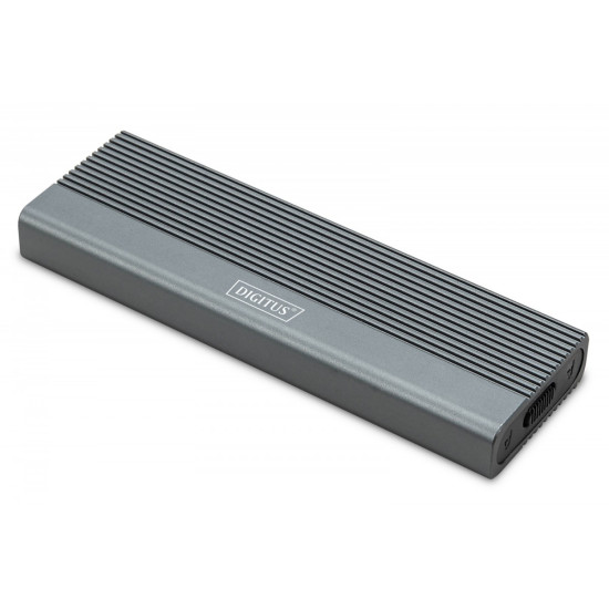 Obudowa USB 3.1 Typ C na dysk SSD M.2 NVMe 10 Gbps + SATA 6 Gbps aluminiowa, beznarzędziowa