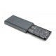 Obudowa/Stacja klonująca USB 3.1 Typ C na dyski SSD M.2 NVMe 20 Gbps aluminiowa, beznarzędziowa