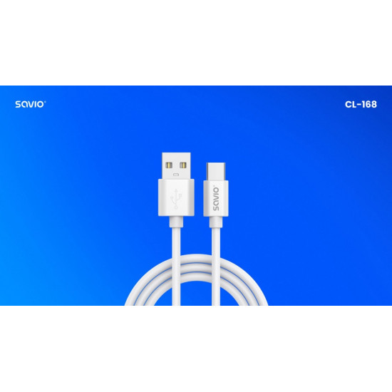 Kabel USB-A - USB-C, 2A, 3m,  CL-168