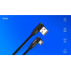 Kabel z dwustronnym złączem USB Micro USB - USB A 2m, CL-162