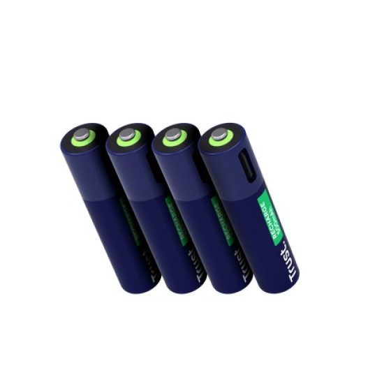 Baterie 4P AAA USB-C 