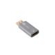 Adapter Displayport(M)- HDMI(F)4K srebrny