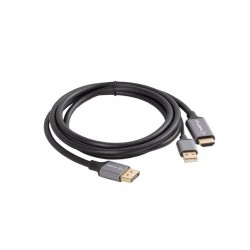 Kabel HDMI(M)-Displaypor(M) 1.8M 4K czarny