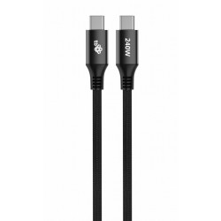 Kabel USB C - USB C 2m 240W czarny