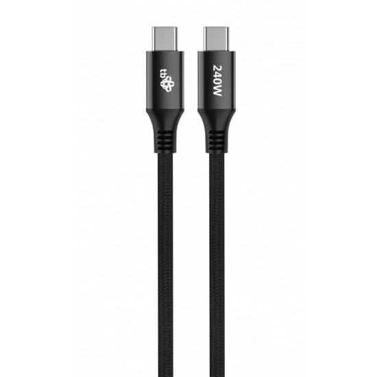 Kabel USB C - USB C 2m 240W czarny