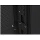 Szafa instalacyjna rack wisząca 19 cali 6U+3U 540x200 niskoprofilowa czarna ( złożona)