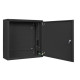 Szafa instalacyjna rack wisząca 19 cali 6U+3U 540x200 niskoprofilowa czarna ( złożona)