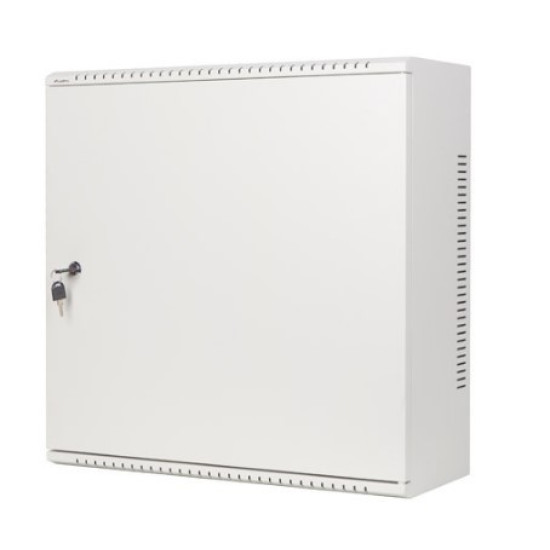 Szafa instalacyjna rack wisząca 19 cali 6U+3U 540x200 niskoprofilowa szara złożona