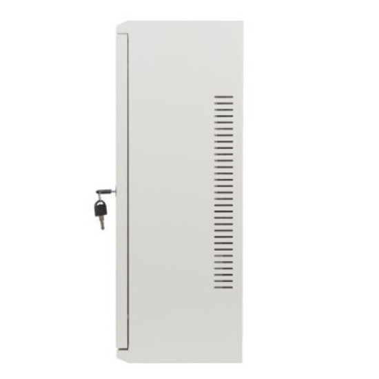 Szafa instalacyjna rack wisząca 19 cali 6U+3U 540x200 niskoprofilowa szara złożona