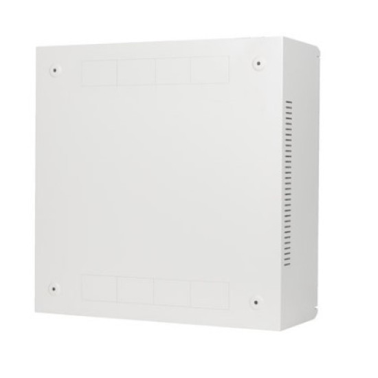 Szafa instalacyjna rack wisząca 19 cali 6U+3U 540x200 niskoprofilowa szara złożona