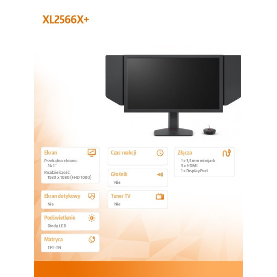 Monitor BENQ XL2566X+ LED 1ms/12MLN:1/HDMI/GAMING