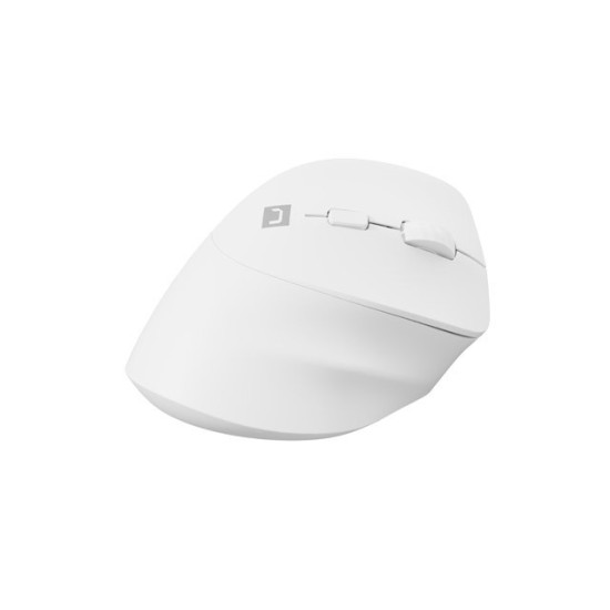 Mysz bezprzewodowa wertykalna Crake 2 BT 5.2 + 2.4GHz Biała 