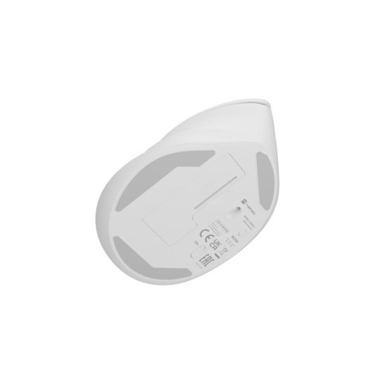 Mysz bezprzewodowa wertykalna Crake 2 BT 5.2 + 2.4GHz Biała 