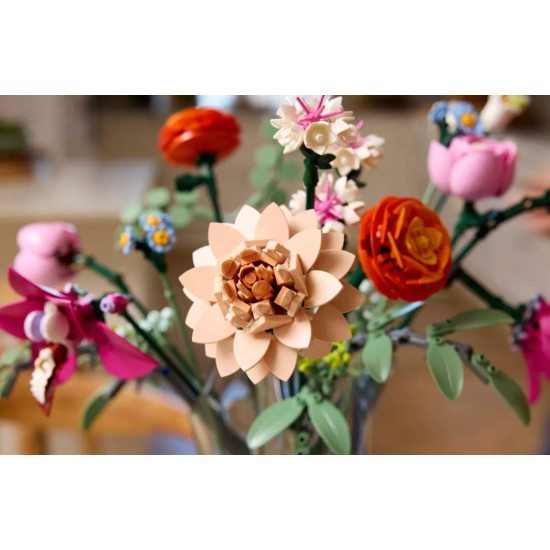 Klocki Botanicals 10342 Piękny bukiet różowych kwiatów 