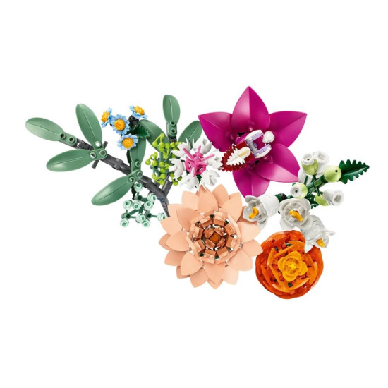 Klocki Botanicals 10342 Piękny bukiet różowych kwiatów 