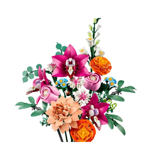 Klocki Botanicals 10342 Piękny bukiet różowych kwiatów 