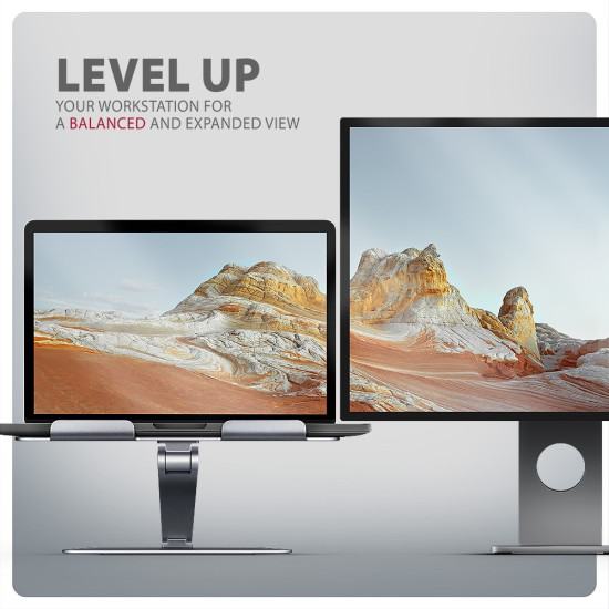 STND-LQ Podstawa do laptopów aluminiowa 10-16