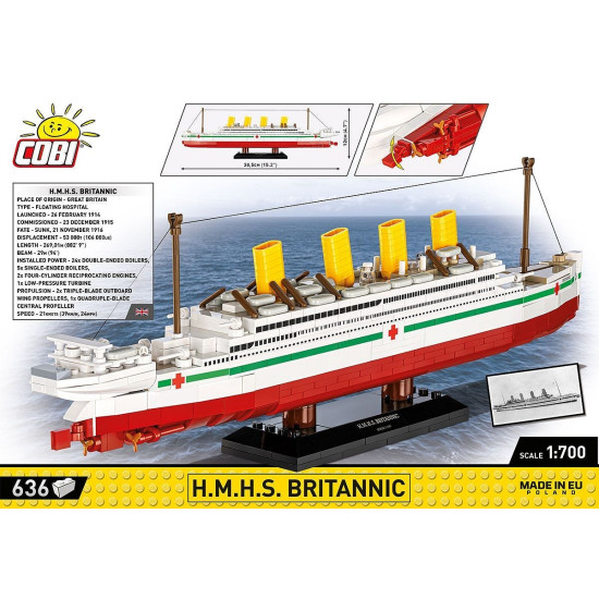 Klocki H.M.H.S. Britannic 636 klocków