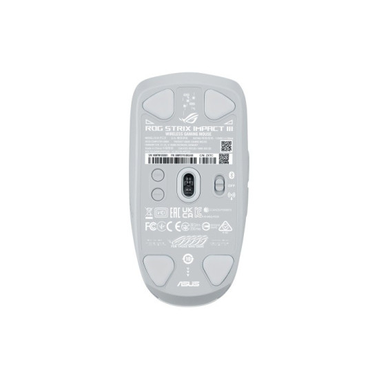 Mysz ROG Strix Impact III 2.4GHz/36k dpi/BT/biała