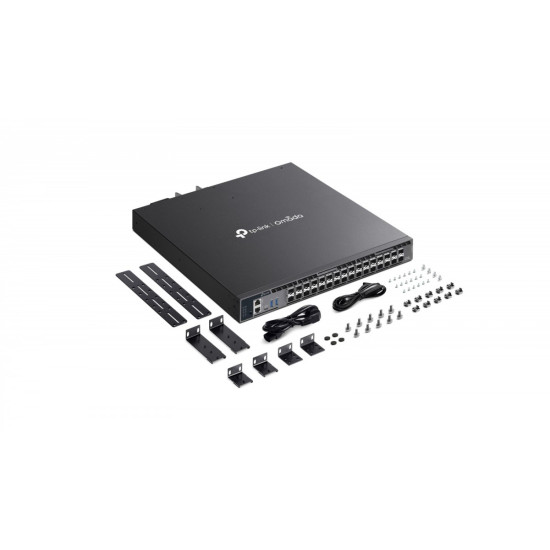 Przełącznik zarządzalny SX6632YF agregujący L3 Omada, stackowalny, 26 slotów SFP+ 10G, 6 slotów SFP28 25G