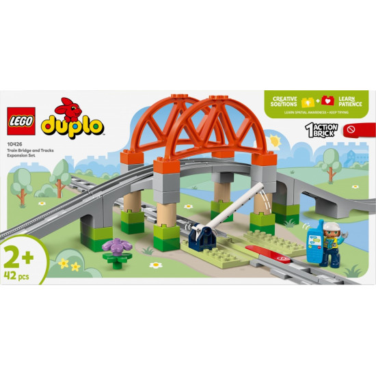 Klocki DUPLO 10426 Most i tory kolejowe - zestaw rozszerzający 