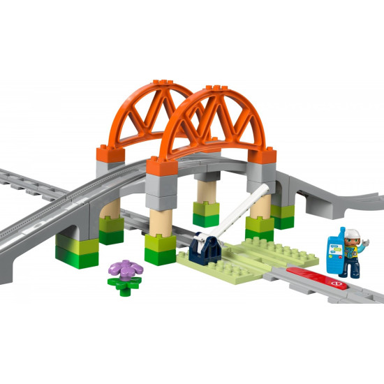 Klocki DUPLO 10426 Most i tory kolejowe - zestaw rozszerzający 