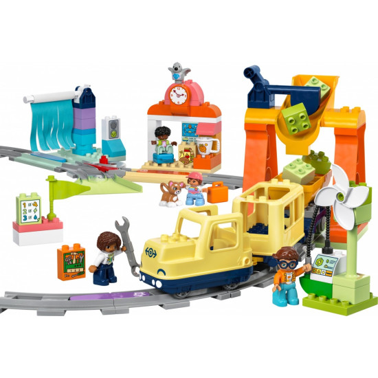 Klocki DUPLO 10428 Duży interaktywny pociąg miejski 