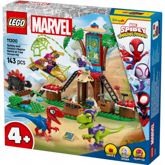 Klocki SPIDEY 11200 Bitwa Spidey'ego i Gobby'ego przy domku na drzewie 