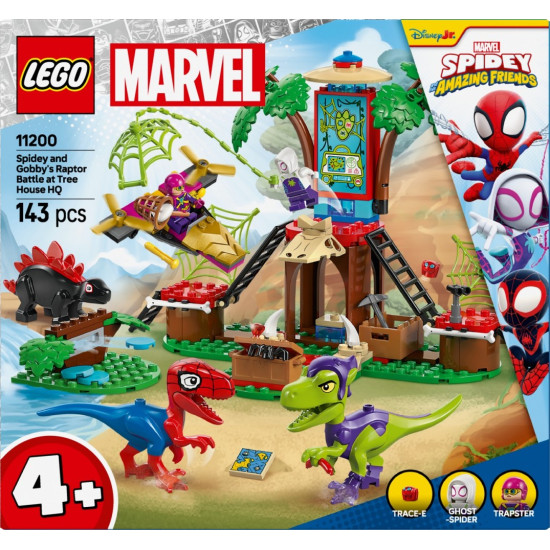 Klocki SPIDEY 11200 Bitwa Spidey'ego i Gobby'ego przy domku na drzewie 