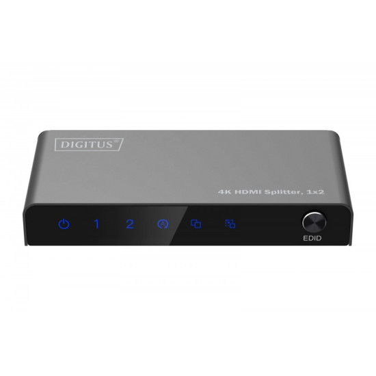 Rozdzielacz/Splitter HDMI 1x2, 4K/60Hz UHD z HDR, 18 Gbps, HDCP 2.2, EDID
