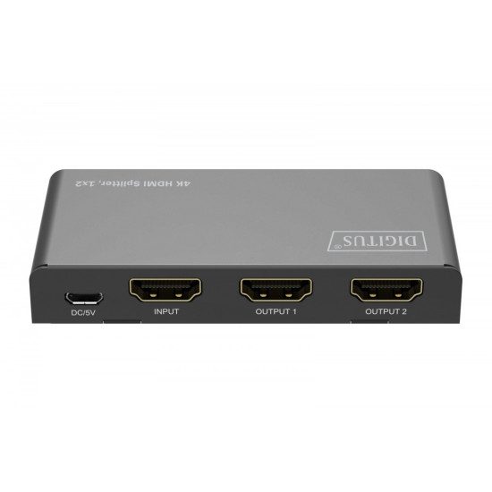 Rozdzielacz/Splitter HDMI 1x2, 4K/60Hz UHD z HDR, 18 Gbps, HDCP 2.2, EDID