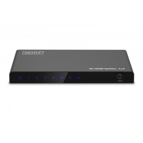 Rozdzielacz/Splitter HDMI 1x4, 4K/60Hz UHD z HDR, 18 Gbps, HDCP 2.2, EDID