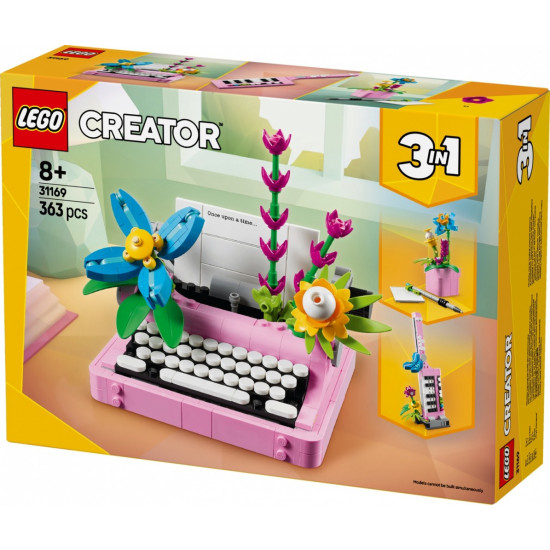 Klocki Creator 31169 Maszyna do pisania z kwiatami 