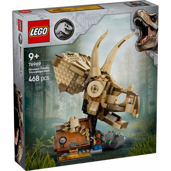 Klocki Jurassic World 76969 Szkielety dinozaurów: czaszka triceratopsa 