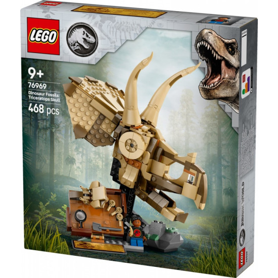 Klocki Jurassic World 76969 Szkielety dinozaurów: czaszka triceratopsa 